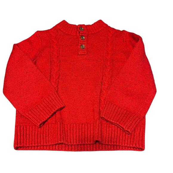 Jumping Beans Cable Knit Mock Neck Sweater Holiday Boys Size 5T - Picture 1 of 4